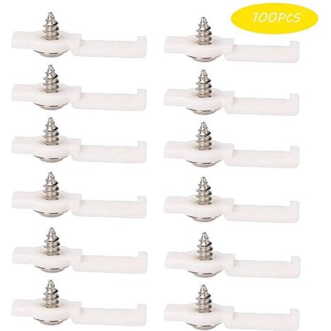 Lot de 100 clips de fixation étanches en silicone pour rubans LED de 12 mm de large, accessoires pour rubans LED (1/5)