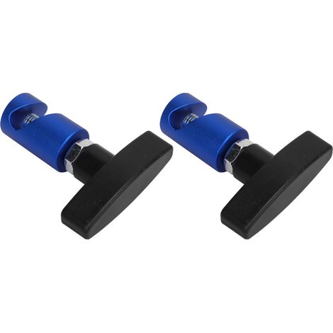 Lot de 2 pinces blocage amortisseur hayon capot support levage coffre fixation aluminium (1/5)