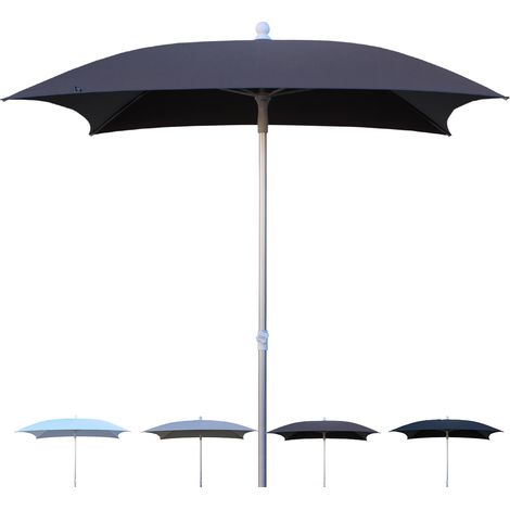 Sombrilla profesional cuadrada para terraza jardín piscina Superalux - Marrón