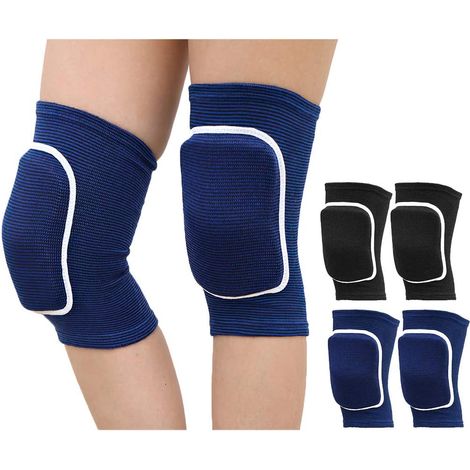 Genouillères Sport - Protection Antichoc Élastique Respirante - Pour Volleyball Danse Course Ski Cyclisme - Lot de 2 Paires (1/5)