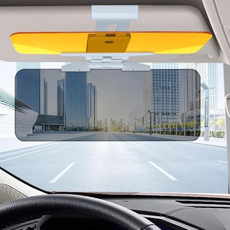 Auto-Sonnenblenden-Verlängerung, HD-Fahrervisier, verstellbare Auto-Sonnenblende und Nachtsicht-Visier-Verlängerung, blendfreie Windschutzscheiben-Verlängerung, 2 Stück