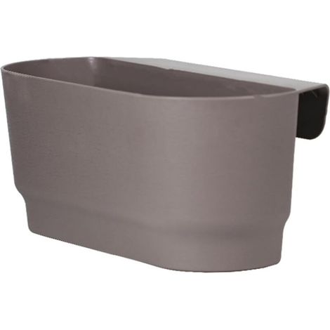 Vaso da fiori sospeso di grande capacità - Resistente agli urti - Foro di drenaggio - Vaso da fiori - Accessori da giardino - Grigio - L451518cm