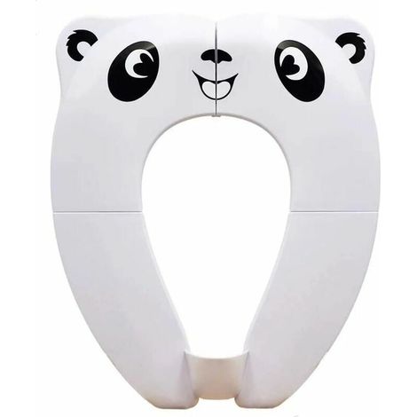 1 réducteur de toilette, pliable et portable, avec coussinets antidérapants en silicone, pare-éclaboussures amovible, pour bébé et enfant