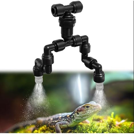 Buse de pulvérisation réglable à 360 ° pour reptiles et aquariums, accessoires de terrarium, raccord 1/4" (1/5)