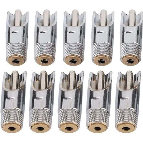 10 pièces Abreuvoir pour Porcs en Acier Inoxydable, Abreuvoirs Automatiques à TéTine avec Capuchon en cuivre Abreuvoir à Bec de Canard pour Porc bétail Animaux