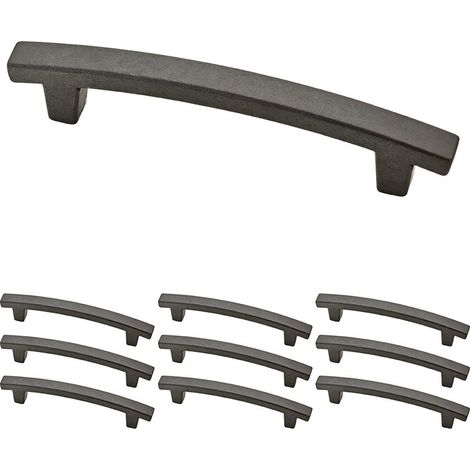 Laiton P29615 K-si-b doux fer 10,2 cm Pierce matériel de cuisine ou meubles Cabinet Poignée de tiroir Pull, Lot de 10 (1/5)