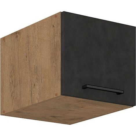 Vigo Aufsatzschrank Hochschrank 40 cm Eiche Lancelot Matera Grau Küchenzeile (1/5)