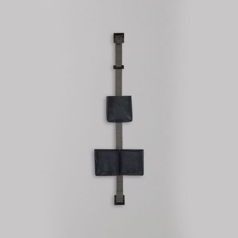 Ever TAPE STORAGE ORGANIZER CON FASCIA GRIGIA 2 GANCI NERO BASKET 1 SMALL + 1 DOUBLE NERO codice prod: EVTPK100AN (1/5)