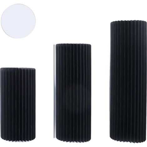 Soportes para buffet, material de PVC transparente, diseño robusto y elegante, negro 60 80 100 (1/2)