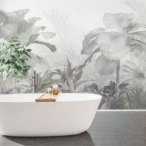 Papier peint panoramique - Plantes tropicales - 130 cm x 102 cm (1/4)