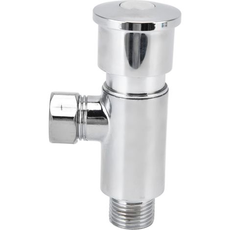 Kit de réparation de toilettes en alliage de zinc avec soupape de chasse d'eau à bouton-poussoir manuel, pièces de rechange pour réservoir G1/2 (1/5)