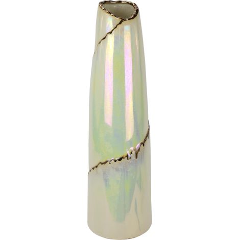 Vases à Fleurs de Table en céramique - Petits vases décoratifs pour Fleurs - Herbe de la Pampa - Décoration pour la Maison, Le Salon, la Table à Manger, la Ferme, Le Bureau, la décoration - Vase en (1/3)