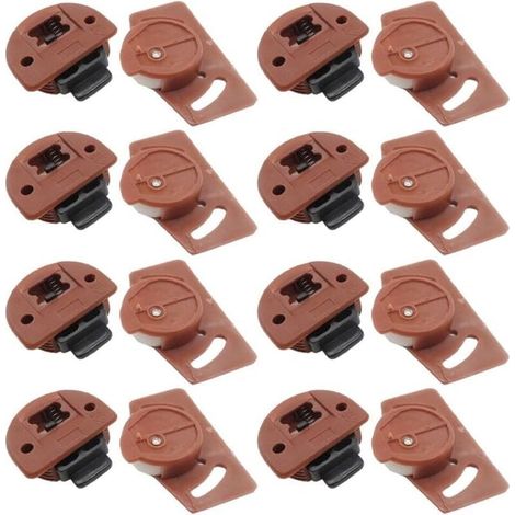 Lot de 8 paires de roulettes silencieuses pour portes coulissantes et armoires (1/4)