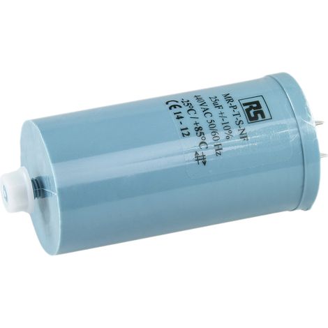 Condensateur à couche mince RS PRO 25µF 440V c.a. ±10% ( Prix pour 1 ) (1/2)