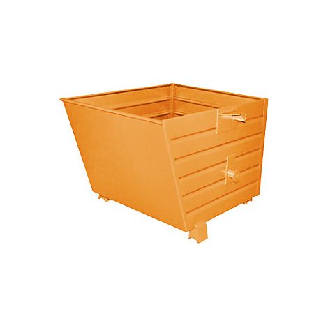 Volquete apilable capacidad 0,9 m³ amarillo naranja RAL