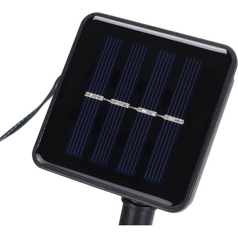 Guirlande lumineuse solaire LED en filet, étanche, pour décoration extérieure de fêtes (1,5 m x 1,5 m), blanche (1/5)