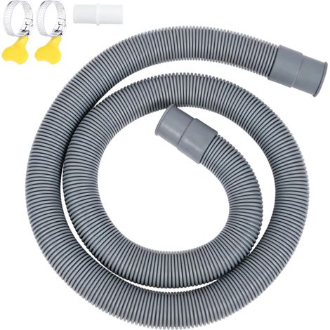 Tuyau D'Alimentation, Tuyau Arrivée Eau Machine à Laver Lave-Vaisselle Universel, 1M Non Extensible, 1 Raccord 20mm avec 2 Colliers de Serrage, pour Installation Cuisine Buanderie (1/5)
