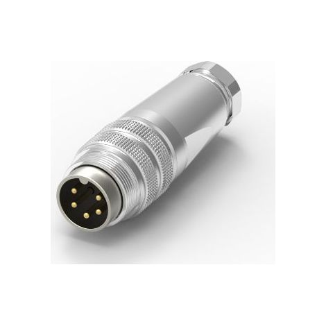 Connecteur DIN RS PRO, 5 contacts, Mâle, Montage sur câble, A souder M16 ( Prix pour 1 )