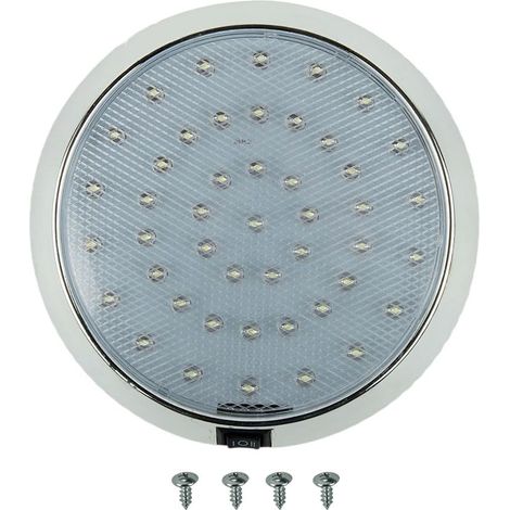 Illuminazione interna per camper - Luce da tetto per auto a 12 V e 46 LED per roulotte, camper, furgoni, barche, veicoli marini (1/4)