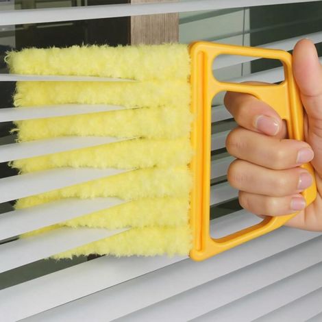 Nettoyant manuel pour stores, fentes d'aération et rails de fenêtre, variante jaune (1/5)
