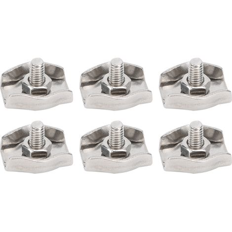 Packung mit 20 M3-Einzelclip-Kabelklemmen für Edelstahl 304, vorgesehen für industrielle Mechanismen. (1/5)