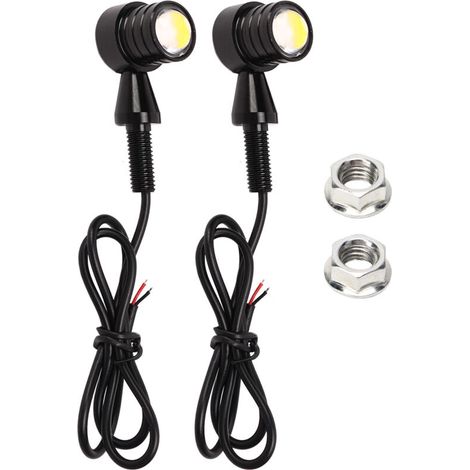 Jeffergarden Clignotants avant et arrière indicateurs LED jaune ambre DC 12V universels pour Scooter sport moto Type 3 (1/5)