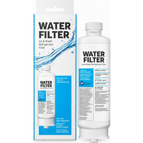 Filtres à eau pour réfrigérateurs Samsung DA97-17376B – Pack de 3 – Élimine 99 % des contaminants – Remplacement rapide et facile (1/5)