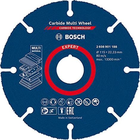 Disco de corte Bosch modelo 4059952567464 tamaño 115 mm