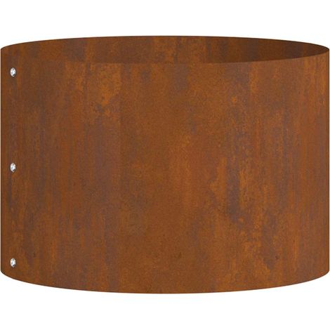 Cache-pot de jardin，Jardinière，Bac à fleurs Marron 30 x 30 x 20 cm Acier cuivré CFW86061 (1/5)