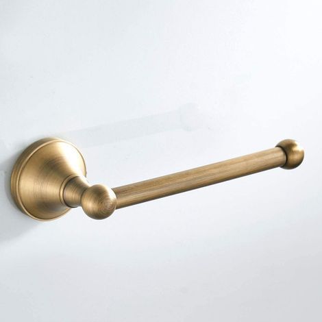 Porte-Papier Toilette Antique Barre-Papier Cuisine Laiton Salle de Bain et Cuisine Porte Rouleau Toilette Mural, Bronze Brossé (1/5)