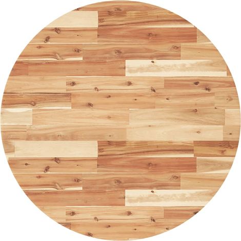 Dessus de table  Dessus de bureau  Plateau de table rond Ø80x4 cm bois massif d'acacia