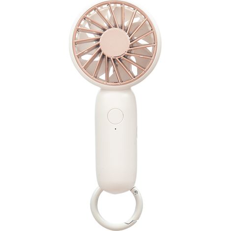 Mini ventilateur fée – Moteur sans brosse – 3 vitesses – 80 g – Boucle anneau (accroche partout) – Rechargeable USB – Format poche 15 cm – Pour voyage, sport, queue, bureau – Cadeau magique été (1/4)