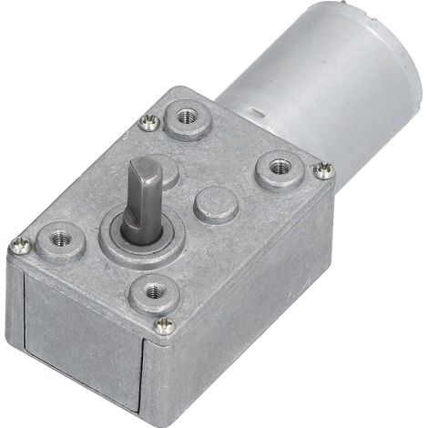 Moteur réducteur à vis sans fin JSX180-370 en cuivre, 12V DC 46 RPM, autobloquant pour ouvre-porte et treuil (1/4)