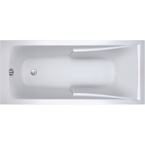 Baignoire droite 180 X 80 JACOB DELAFON Corvette confort acrylique renforcé avec bonde (1/5)