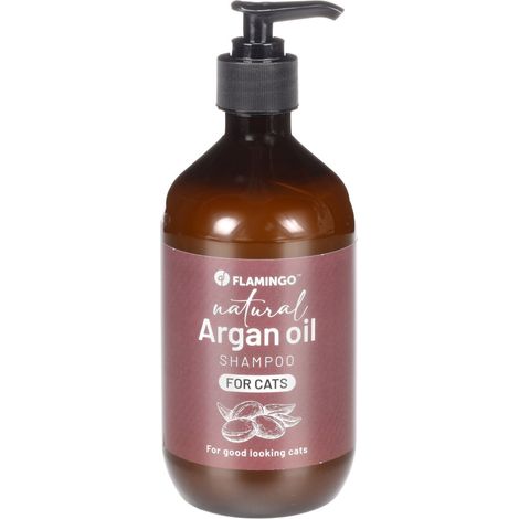 Shampoing Nature a l'huile d'argan 500 ml pour chat - Flamingo (1/2)