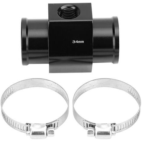 Jeffergarden Tuyau de joint de température de l'eau en aluminium, Tbe 1,495 pouces adaptateur de teur de température de liquide de refroidissement replacement pour tuyau d'eau M14x1.5 (1/5)