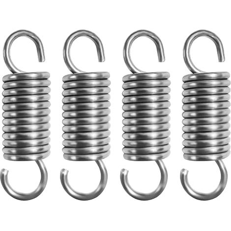 50mm Pull Springs with Hooks, Stainless Steel Tension Spring, Extension Springs Outer Diameter 15mm, Wire Diameter 2.2mm, Force 12kg (1/5)