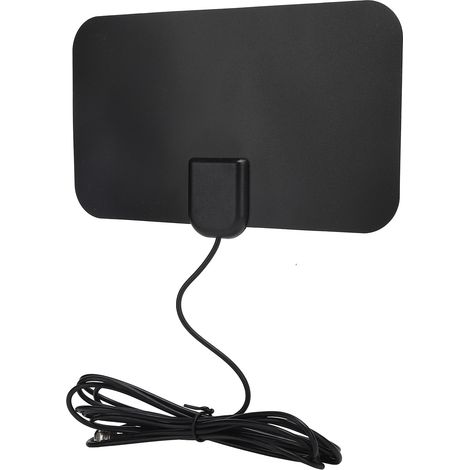 Antenne TV HD intérieure à gain élevé, récepteur de signal numérique, noire, 170-240 MHz et 470-860 MHz (1/5)