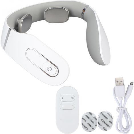 Elektrisches Nackenmassagegerät mit USB-Ladefunktion, 5 Modi, 20 Stufen, Schmerzlinderung, Fernbedienung und Handgelenkmassagegerät für die Wirbelsäule. (1/5)