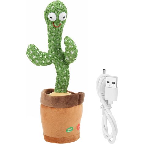 Cactus en peluche électronique chantant et dansant, jouet cactus multifonction sans fil classique (1/5)