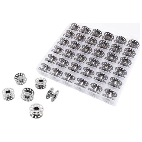 36-bobbin sewing machine, sewing machine accessories with storage box, metal bobbin, compatible with standard bobbin sewing machines (1/4)