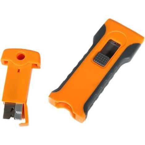 Car Wrapping Tool with Handle 9 Replacement Blades for Advertising Stain Remover, Glue Remover, Glass Cleaning Tool, Multifunctional Telescopic Plastic Knife (1/5)