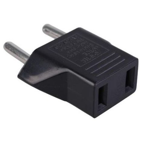 Adaptateur US vers EU, [Lot de 6] 2 Broches CN Chine USA Americaine à 2 Broches EU Europe France, Allemagne, Espagne, Égypte et Plus -noir (1/5)