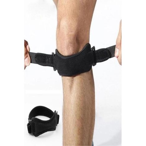 Genouillère en deux parties avec soutien du tendon rotulien pour soulager les douleurs au genou (1/5)
