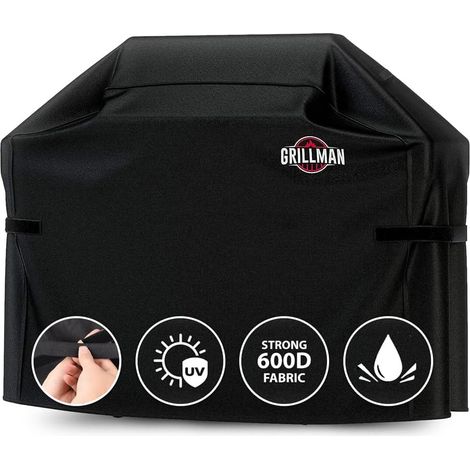 Grillrost, kompatibel mit Grills und Holzkohlegrills, wasserdicht, indigoblau, langlebig und robust, Weber, Genesis, Charbroil, Nexgrill usw. (Schwarz, 162,5 cm) (1/5)