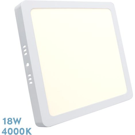 Selenite Incasso Superficie Quadrata 18w 4000k Bianco 1620 Lm 2,8x22,5x22,5 Cm
