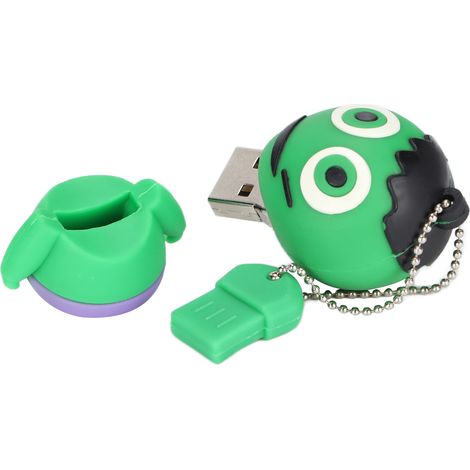 Clé USB 32GB Fantôme Vert Cadeau Halloween Étanche Grande Capacité USB 2.0