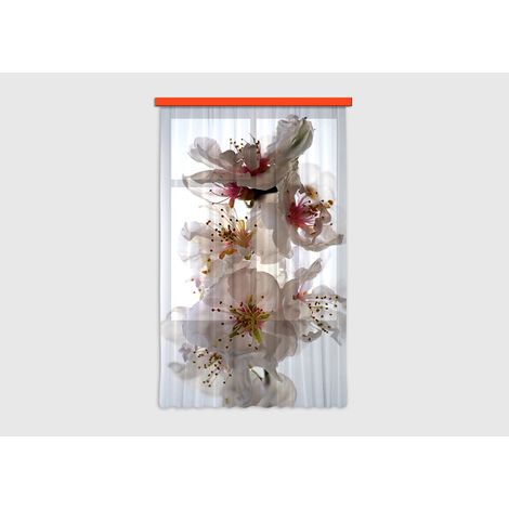 Flowers, rideau imprimé fleurs 140x245 cm, 1 pièce (1/5)