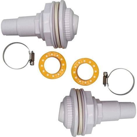 2 control valve kit - Complete fittings, eye group, morsetti, washer and nastro net in PTFE - For FibroPool swimming pool and fuori terra (1/4)