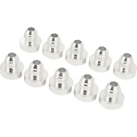 AN6-Schweißfittings, 10 Stück, 1/2-Zoll-Außengewinde, Aluminiumadapter für Kfz-Kraftstoff-/Ölschläuche (1/5)